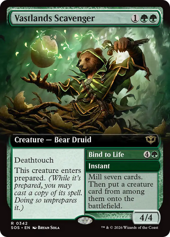 Vastlands Scavenger (Extended Art) [Secrets of Strixhaven]
