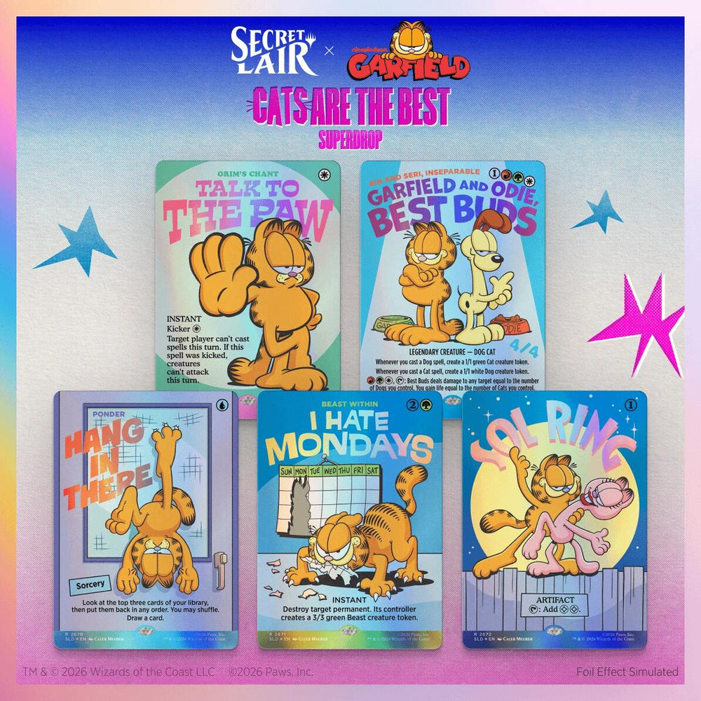 Secret Lair: Drop Series - Secret Lair x Garfield: Motivationally Challenged (Foil Edition)