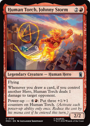 Human Torch, Johnny Storm [Marvel Super Heroes]