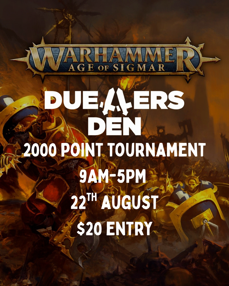 AGE OF SIGMAR 2000 POINT TOURNAMENT