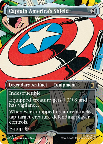 Captain America's Shield (Borderless) (0317) [Marvel Super Heroes]