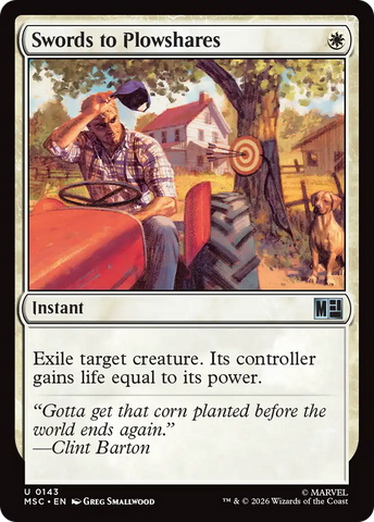 Swords to Plowshares [Marvel Super Heroes Commander]